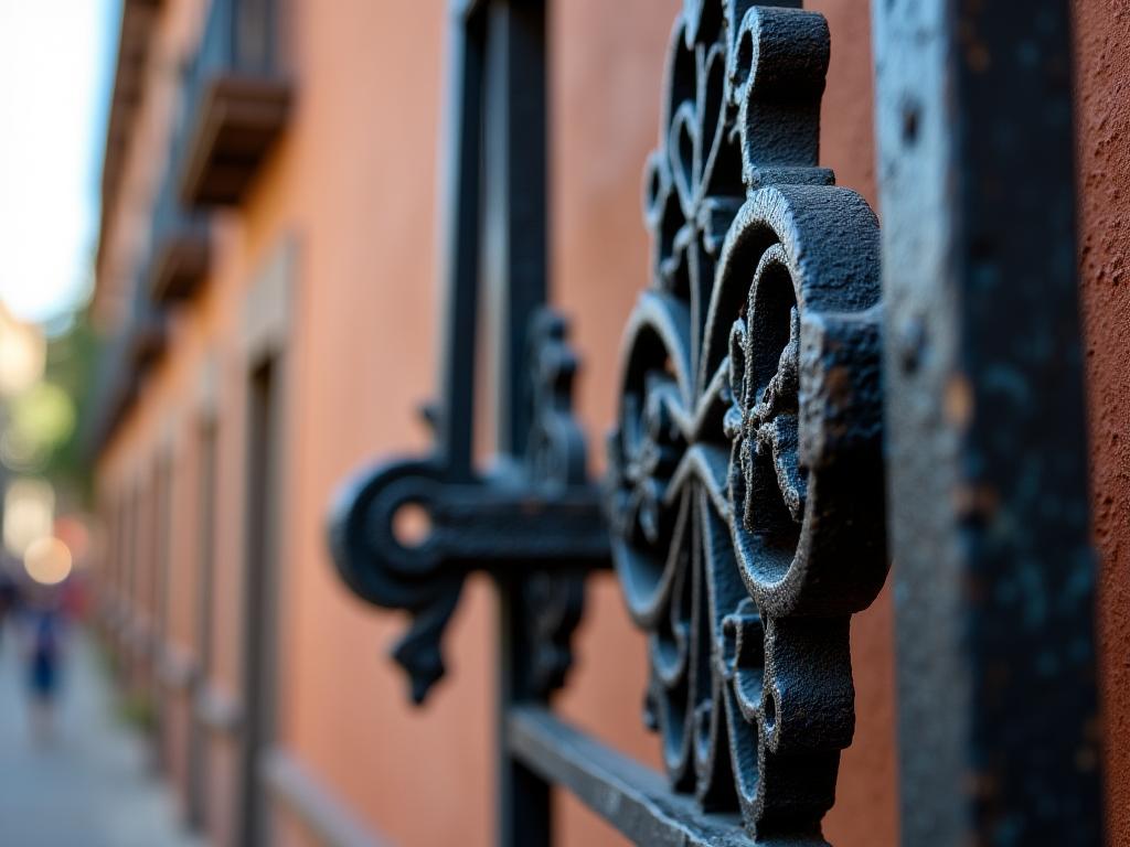 Detalle arquitectónico en hierro forjado