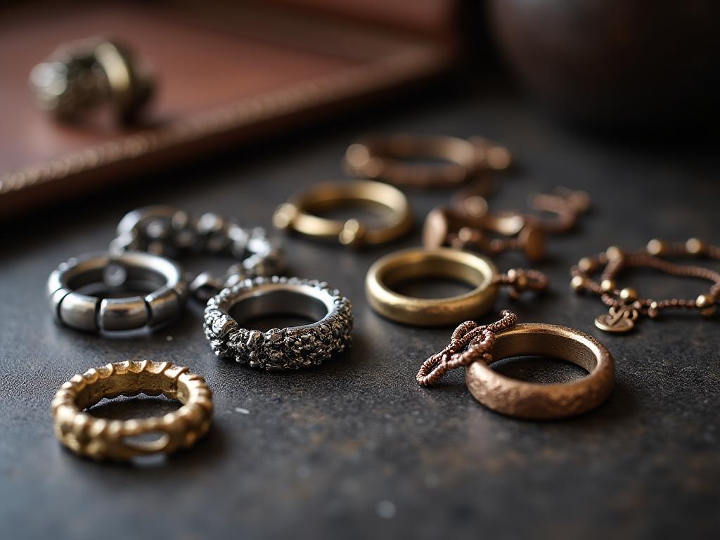Joyería artesanal en metal forjado